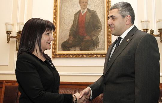La Présidente de l'Assemblée nationale de la République de Bulgarie, Tsveta Karayancheva, a rencontré le Secrétaire général de l'Organisation mondiale du tourisme (OMT), Zurab Pololikashvili